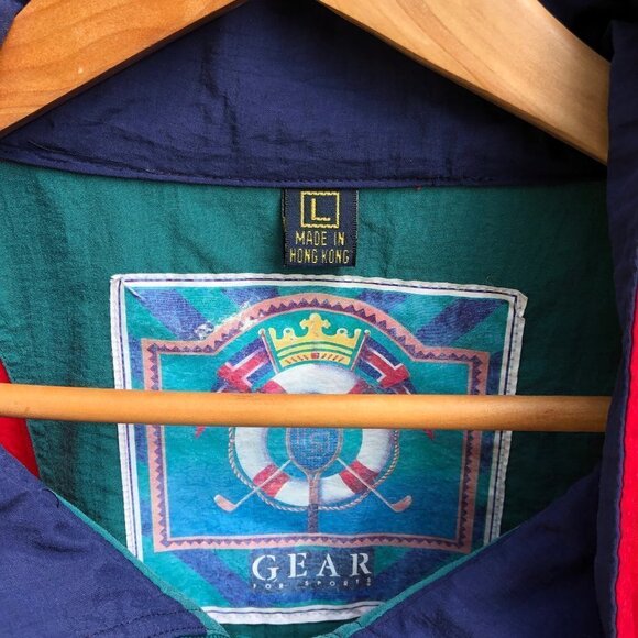 Gear for Sports Wind Spirit Sailing Windbreaker Jacket Size L Half Zip Red Flaw - Picture 8 of 11